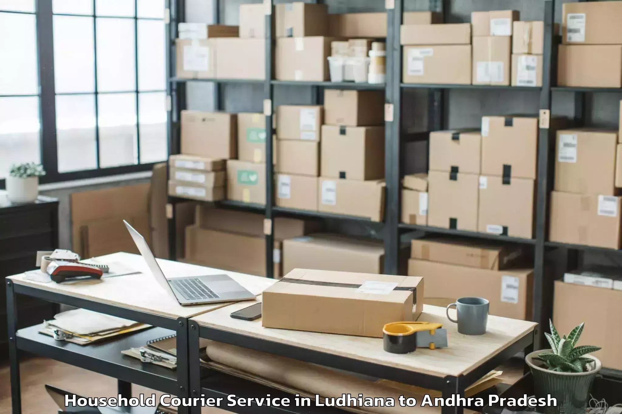 Top Ludhiana to Peda Araveedu Household Courier Available